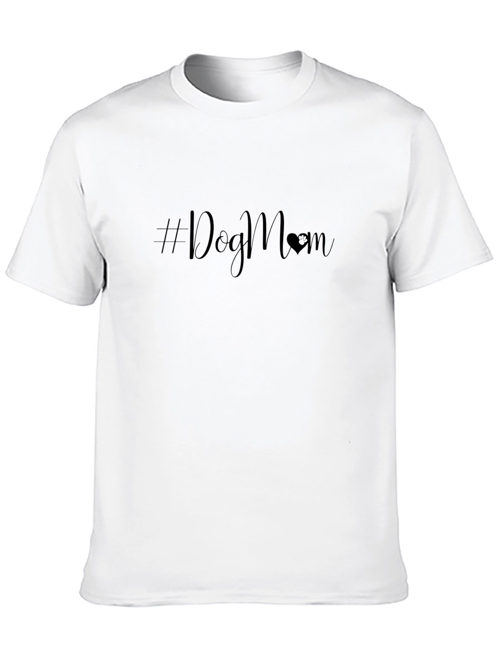 #DogMom Black T-Shirt - Stylish Dog Lover Apparel