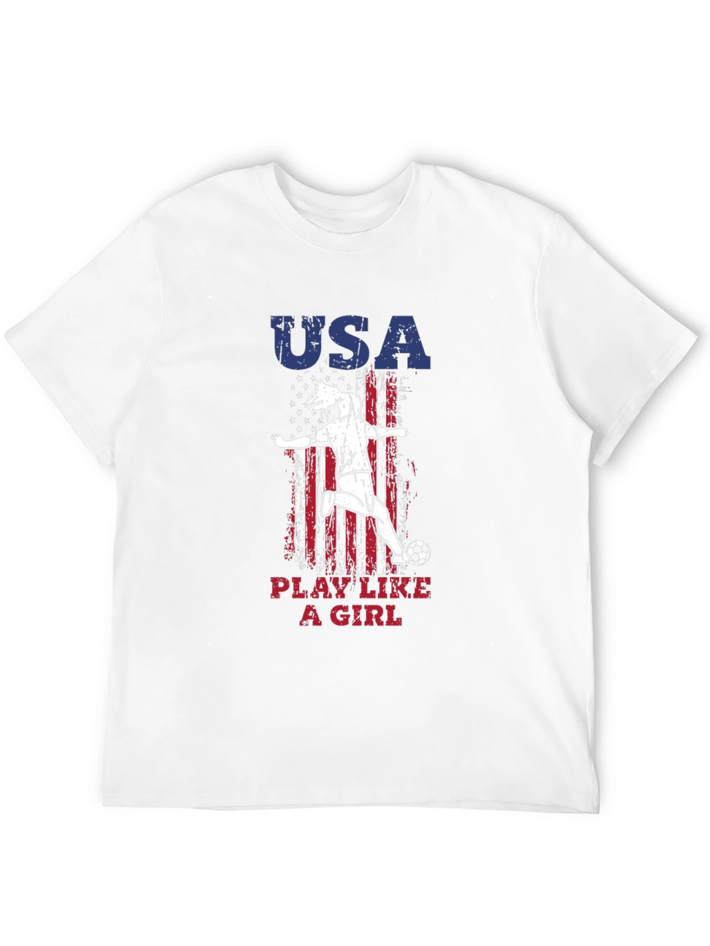 USA Play Like a Girl Soccer T-Shirt