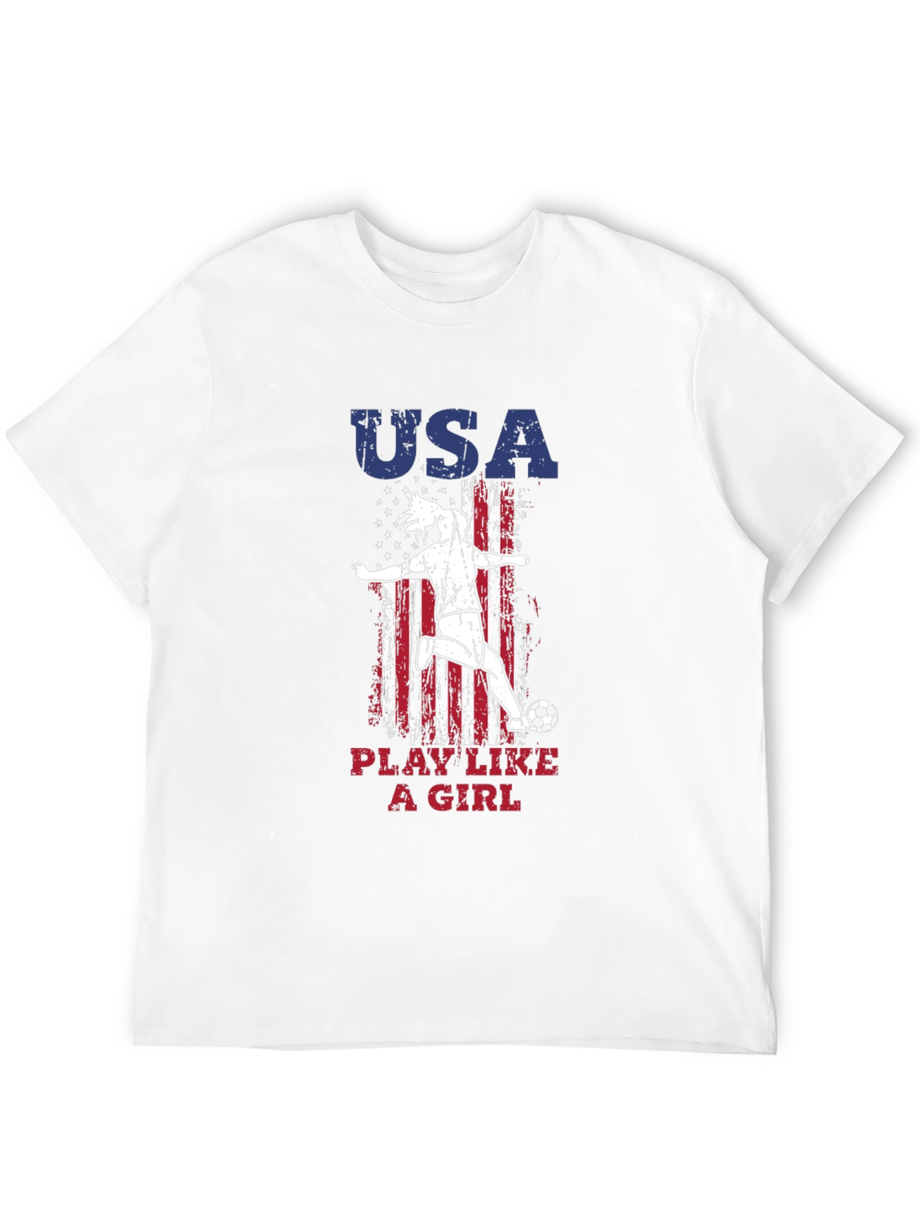 USA Play Like a Girl Soccer T-Shirt