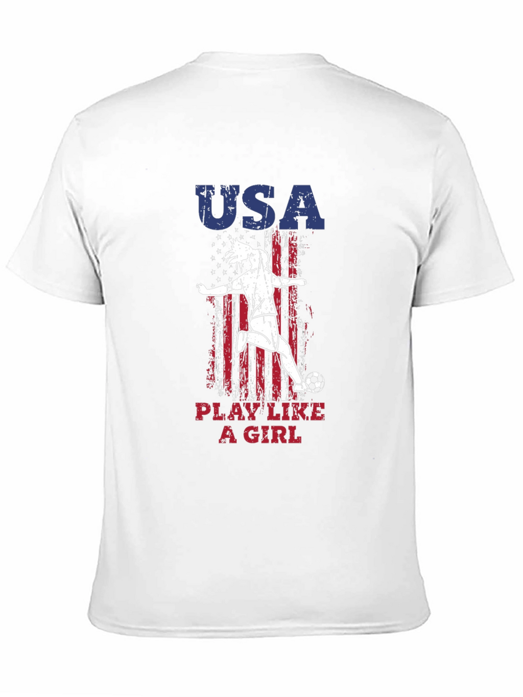 USA Play Like a Girl Soccer T-Shirt