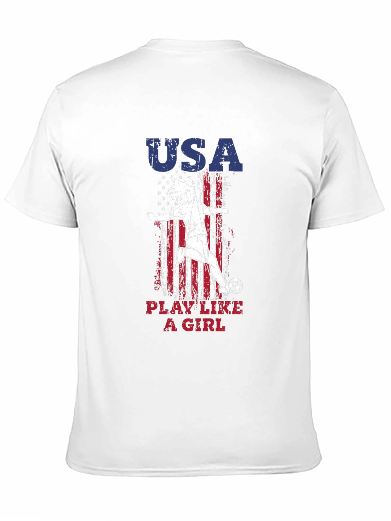 USA Play Like a Girl Soccer T-Shirt
