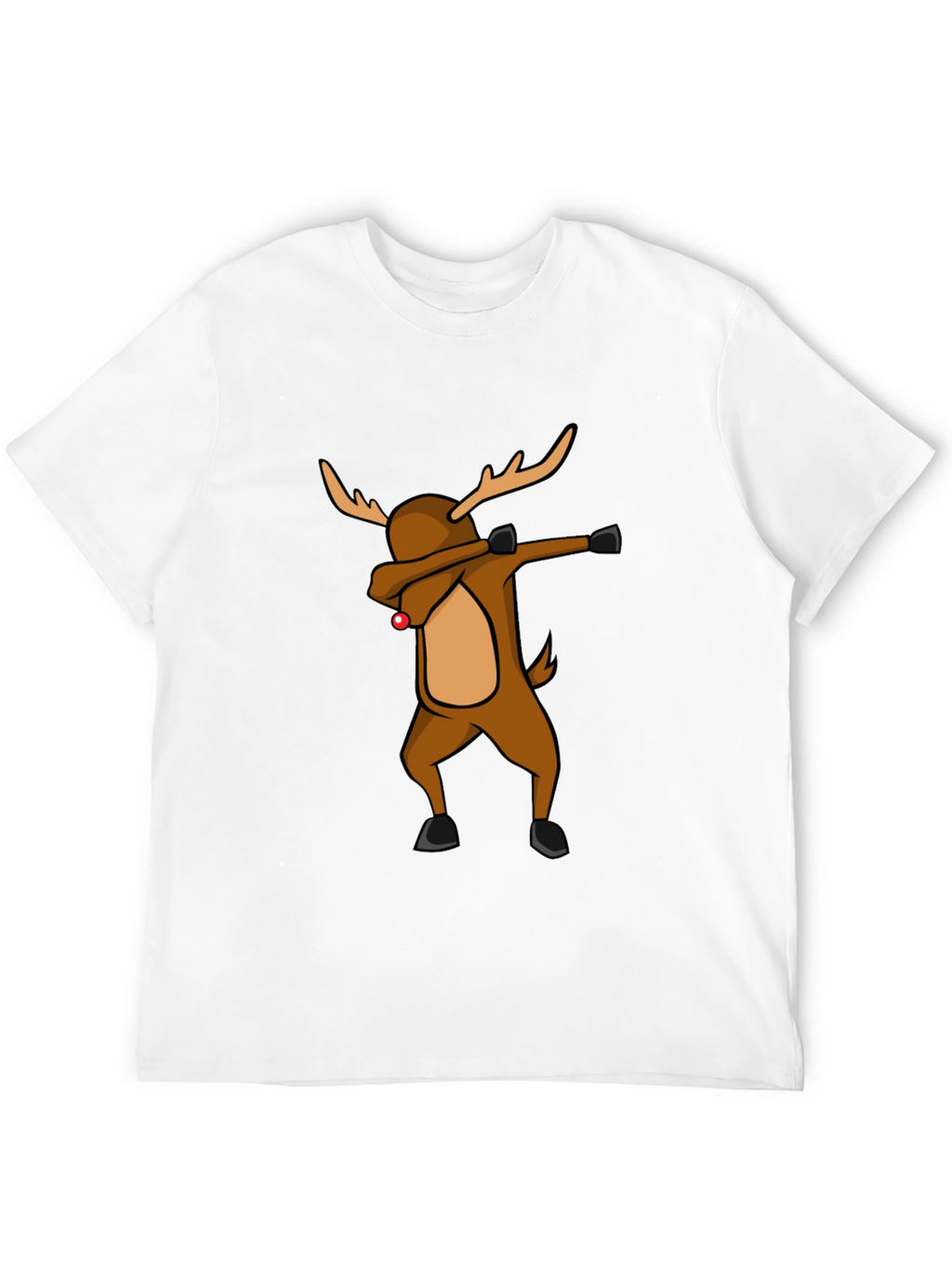Dabbing Reindeer Christmas T-Shirt - Holiday Apparel