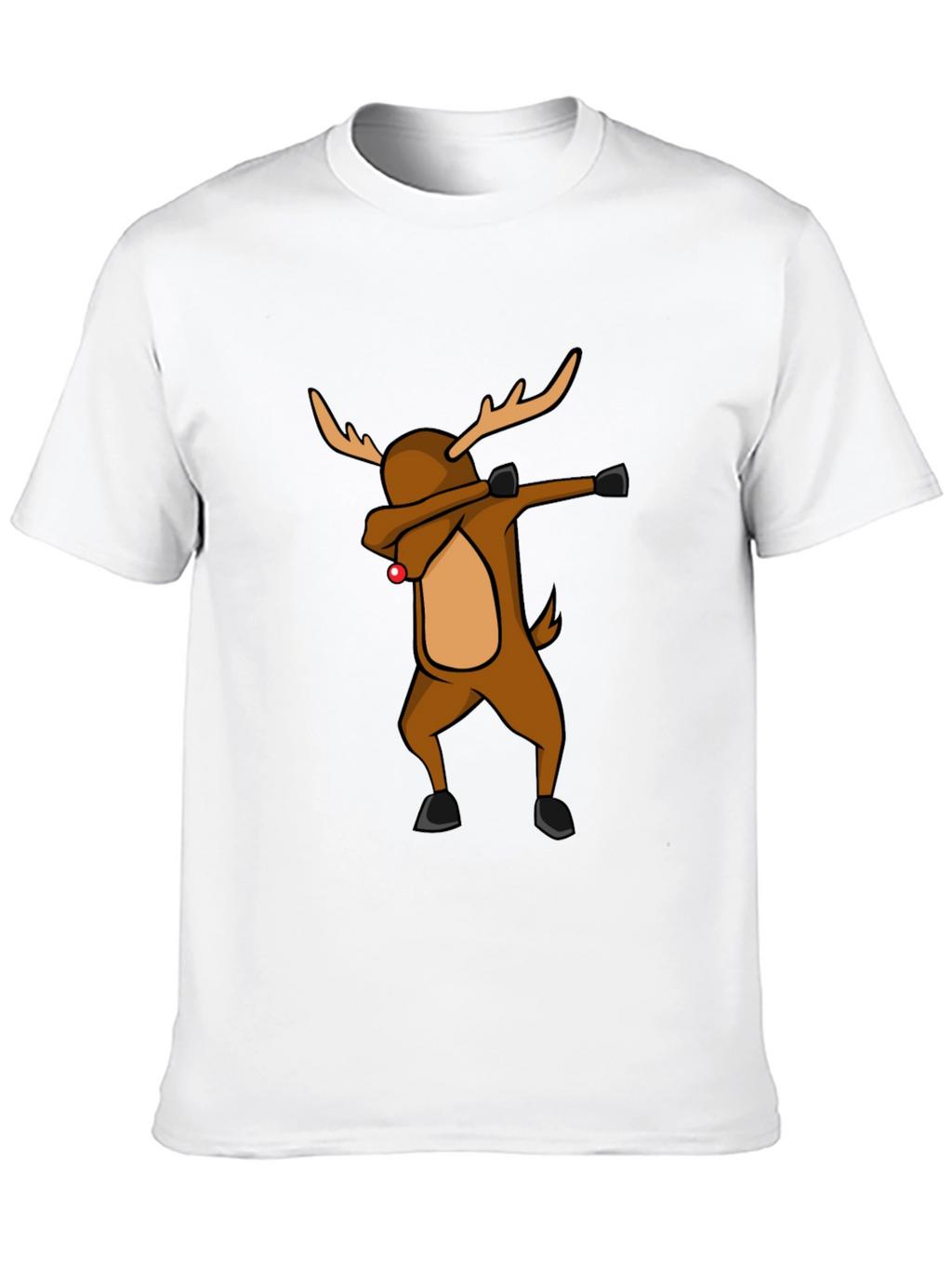 Dabbing Reindeer Christmas T-Shirt - Holiday Apparel