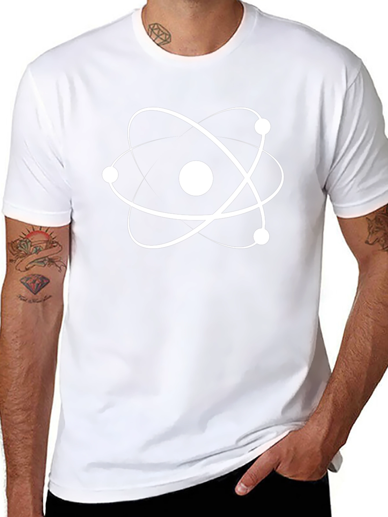 Atom Graphic Black T-Shirt