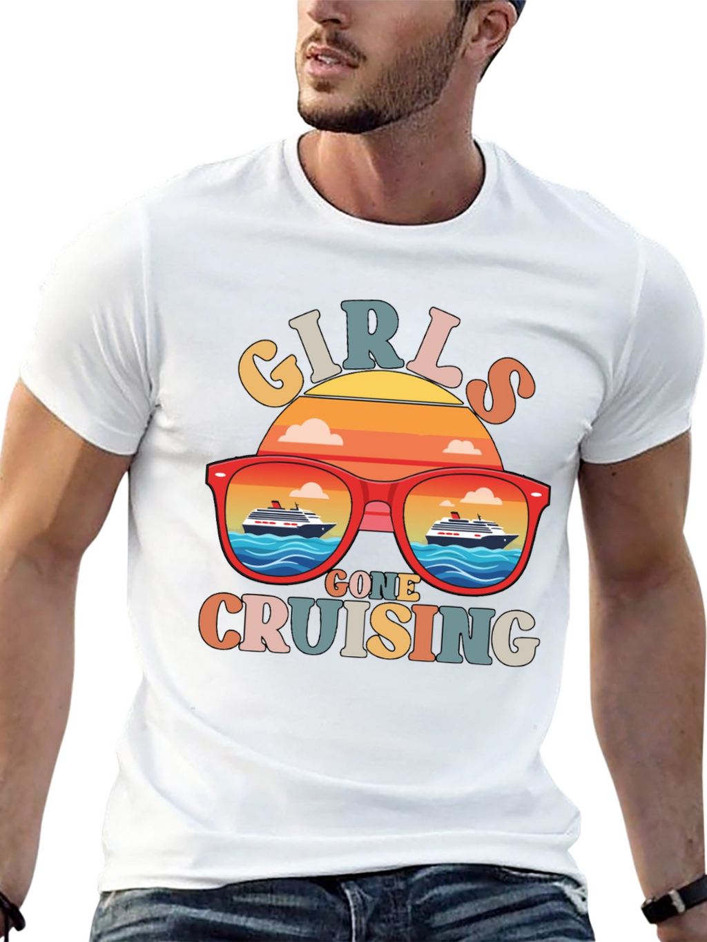 Girls Gone Cruising T-Shirt Retro Cruise Vacation Tee