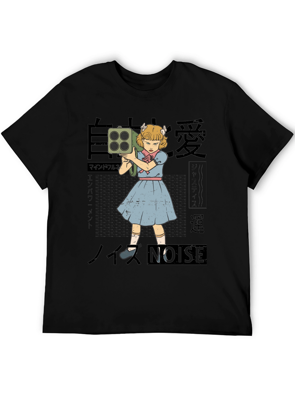 Noise Girl Graphic T-Shirt - Edgy Japanese Inspired Tee
