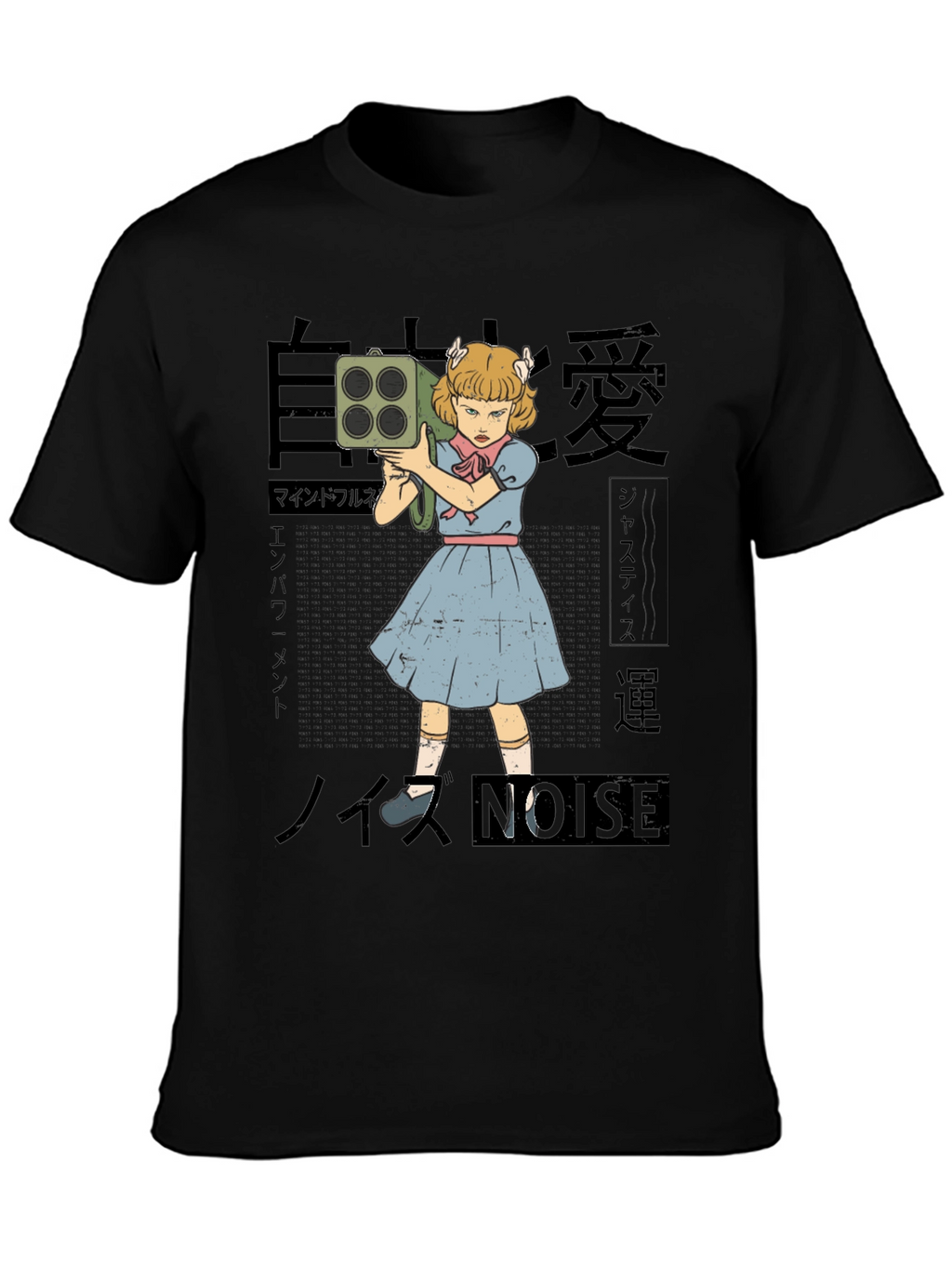 Noise Girl Graphic T-Shirt - Edgy Japanese Inspired Tee