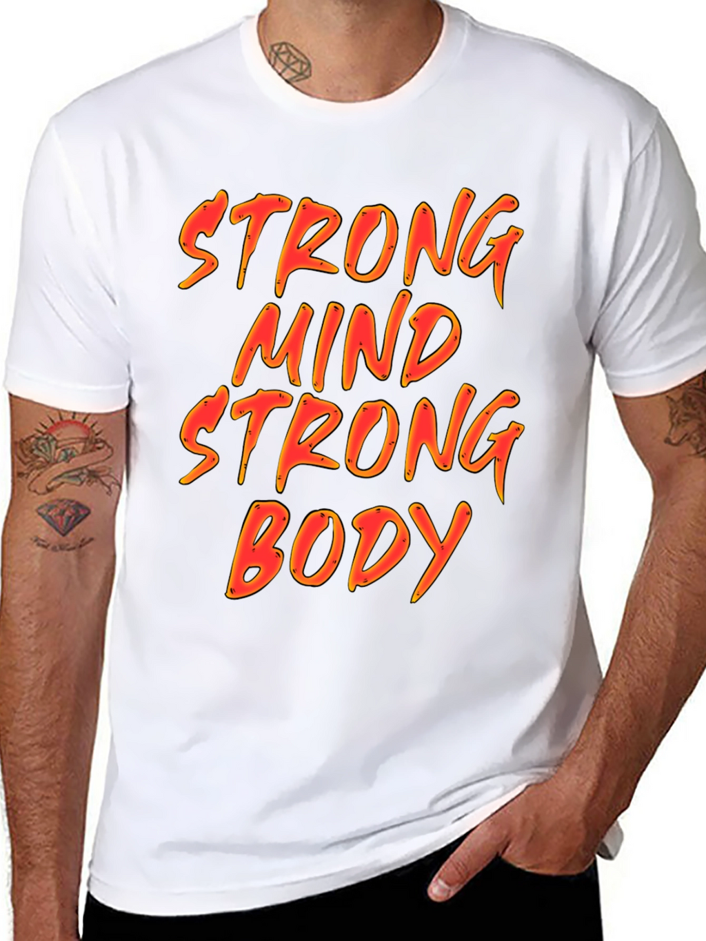 Strong Mind Strong Body Graphic T-Shirt