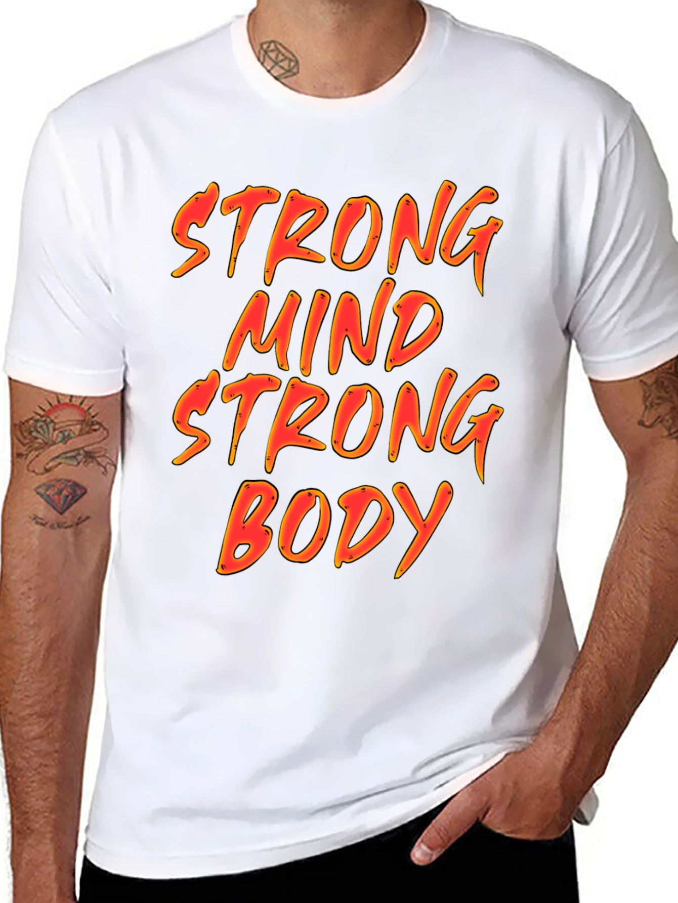 Strong Mind Strong Body Graphic T-Shirt