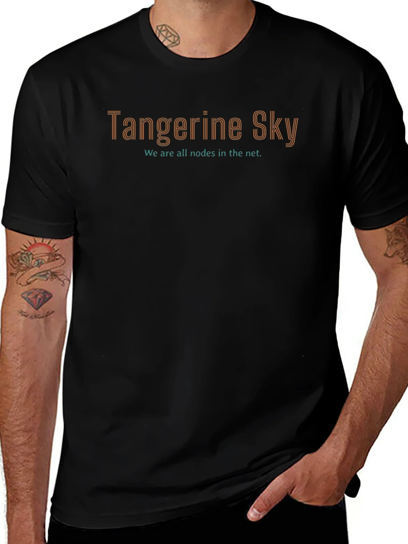 Tangerine Sky Graphic Tee - Stylish Comfort