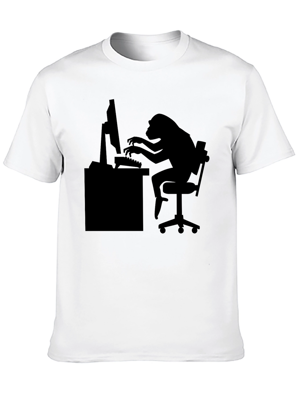 Monkey Coder T-Shirt - Black Graphic Tee