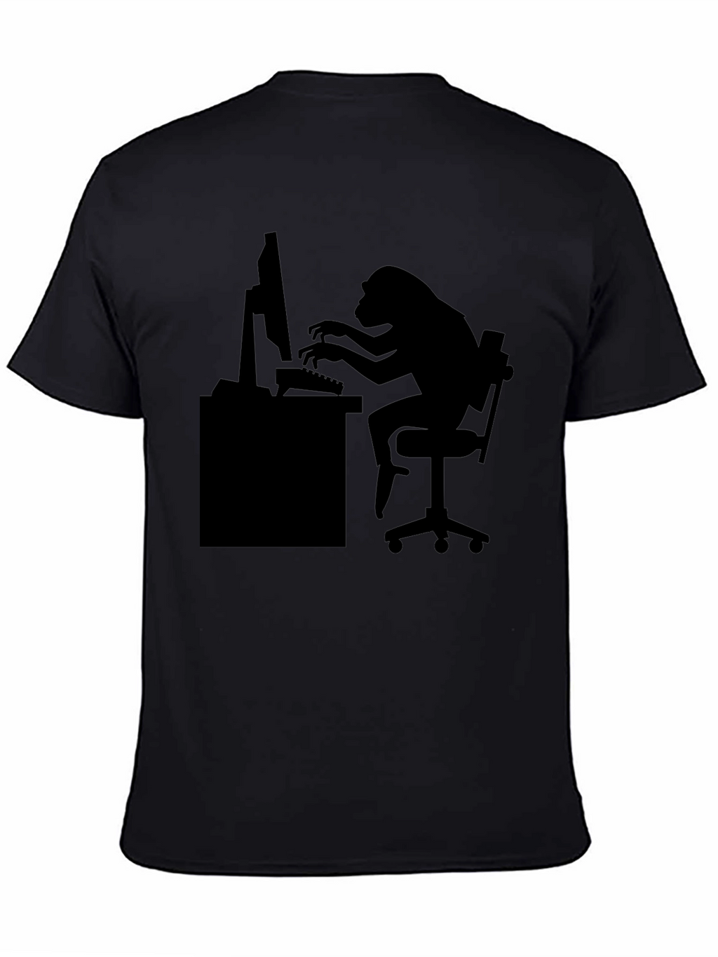 Monkey Coder T-Shirt - Black Graphic Tee