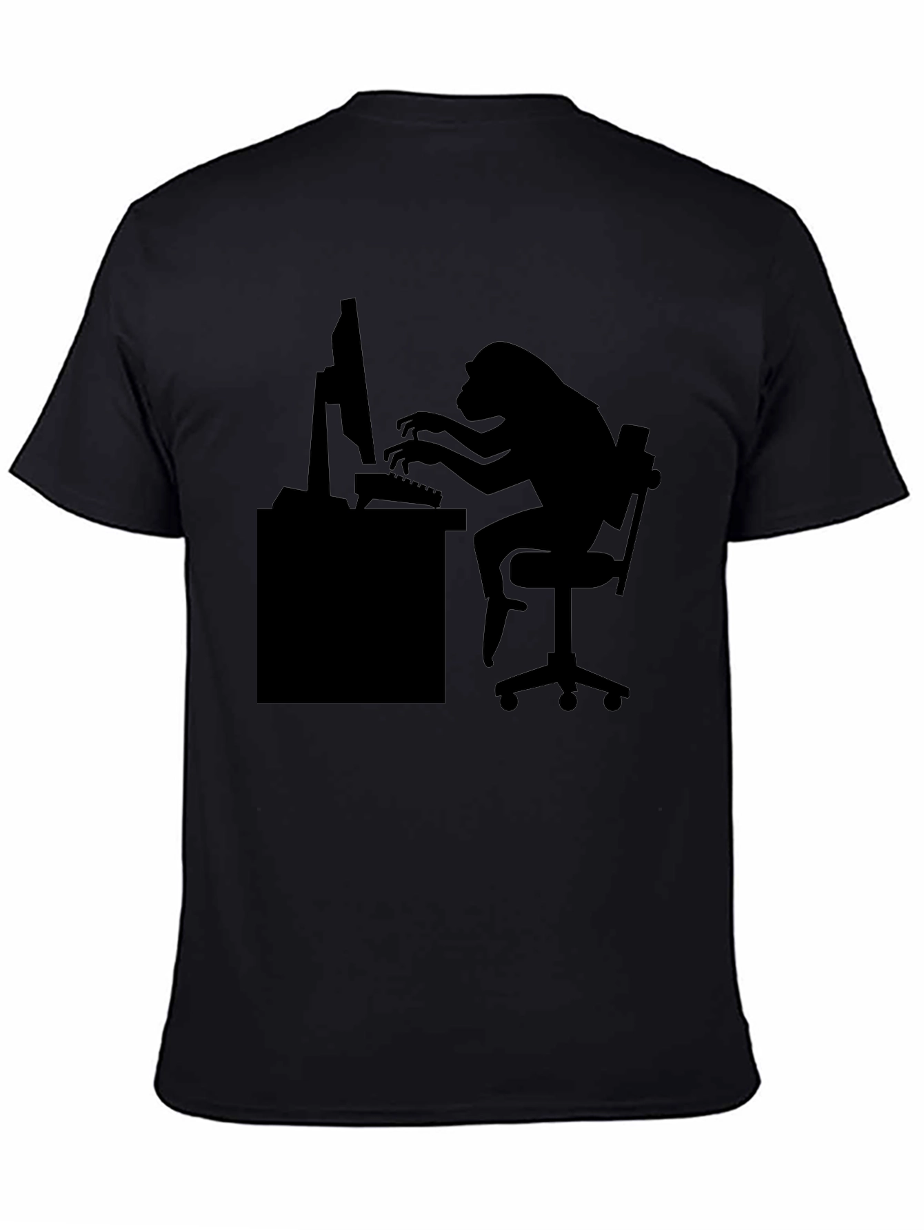 Monkey Coder T-Shirt - Black Graphic Tee