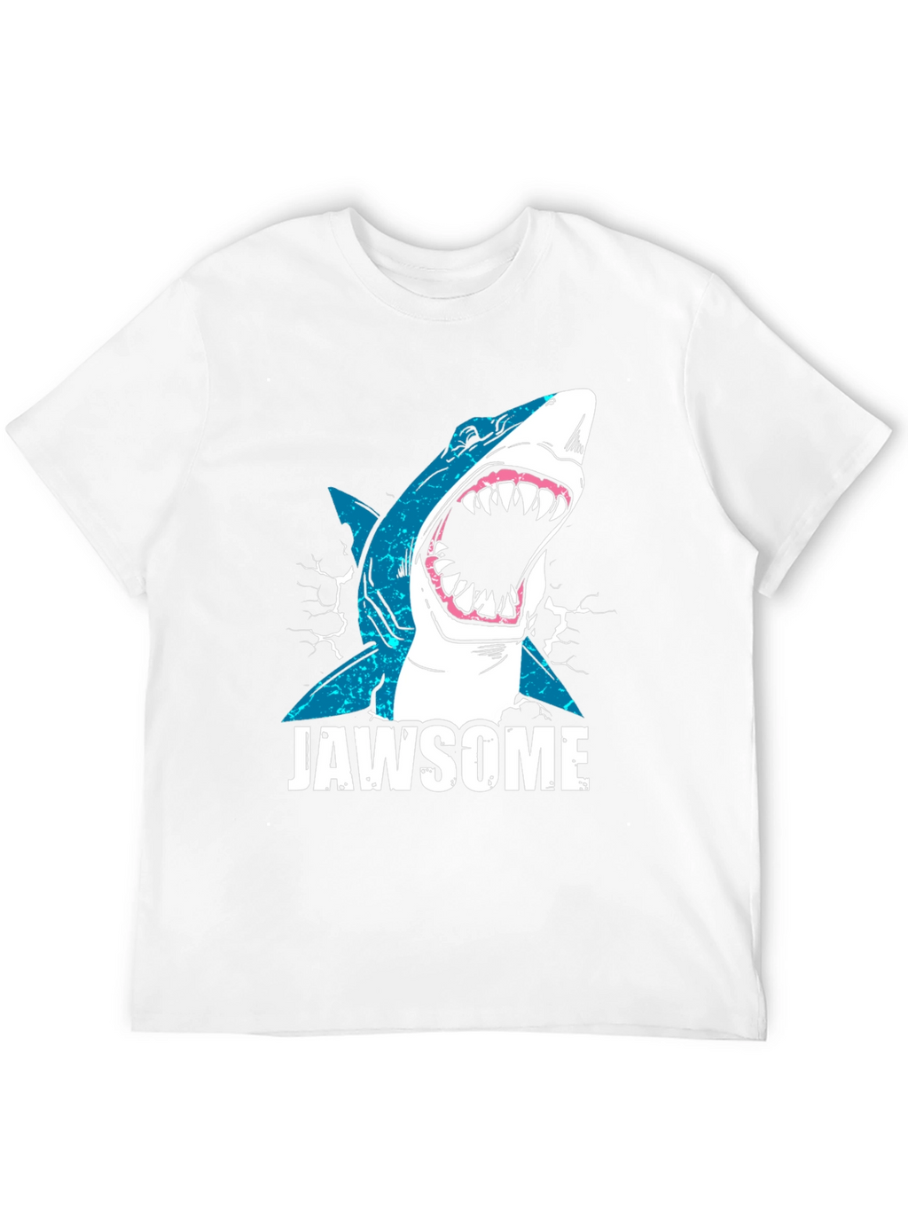 Jawsome Shark Graphic Tee - Black Cotton T-Shirt