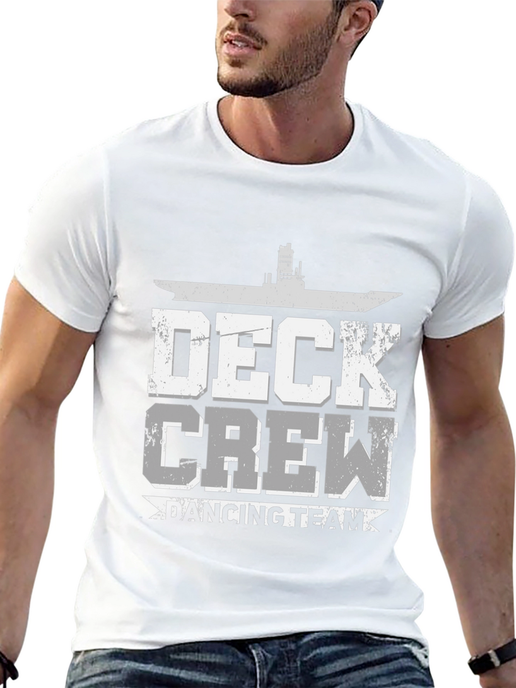 Deck Crew Dancing Team Black Graphic Tee