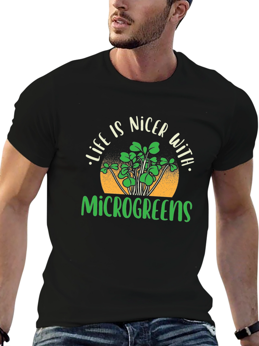 Microgreens T-Shirt - Life is Nicer With Microgreens