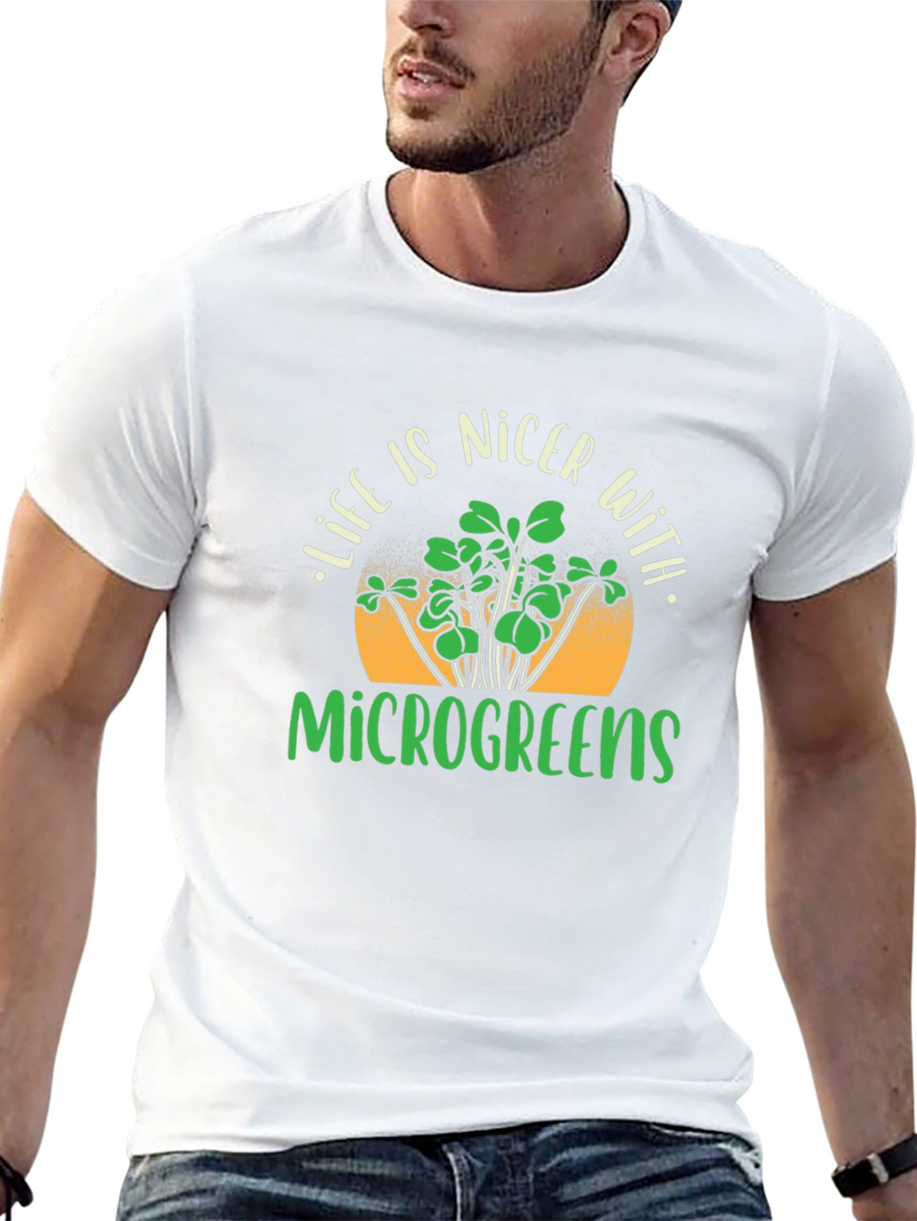 Microgreens T-Shirt - Life is Nicer With Microgreens