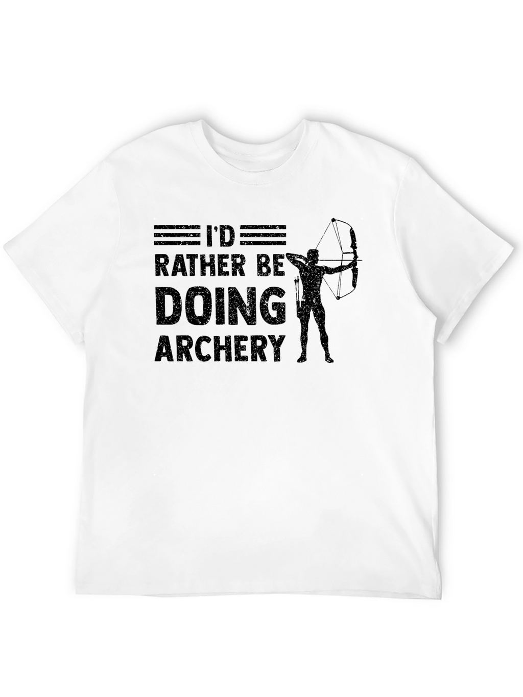 Id Rather Be Doing Archery Black T-Shirt