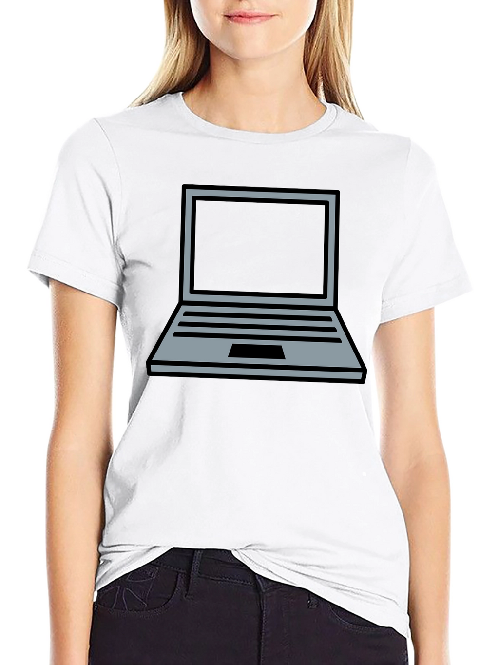 Laptop Graphic Tee - Geek Chic Comfort