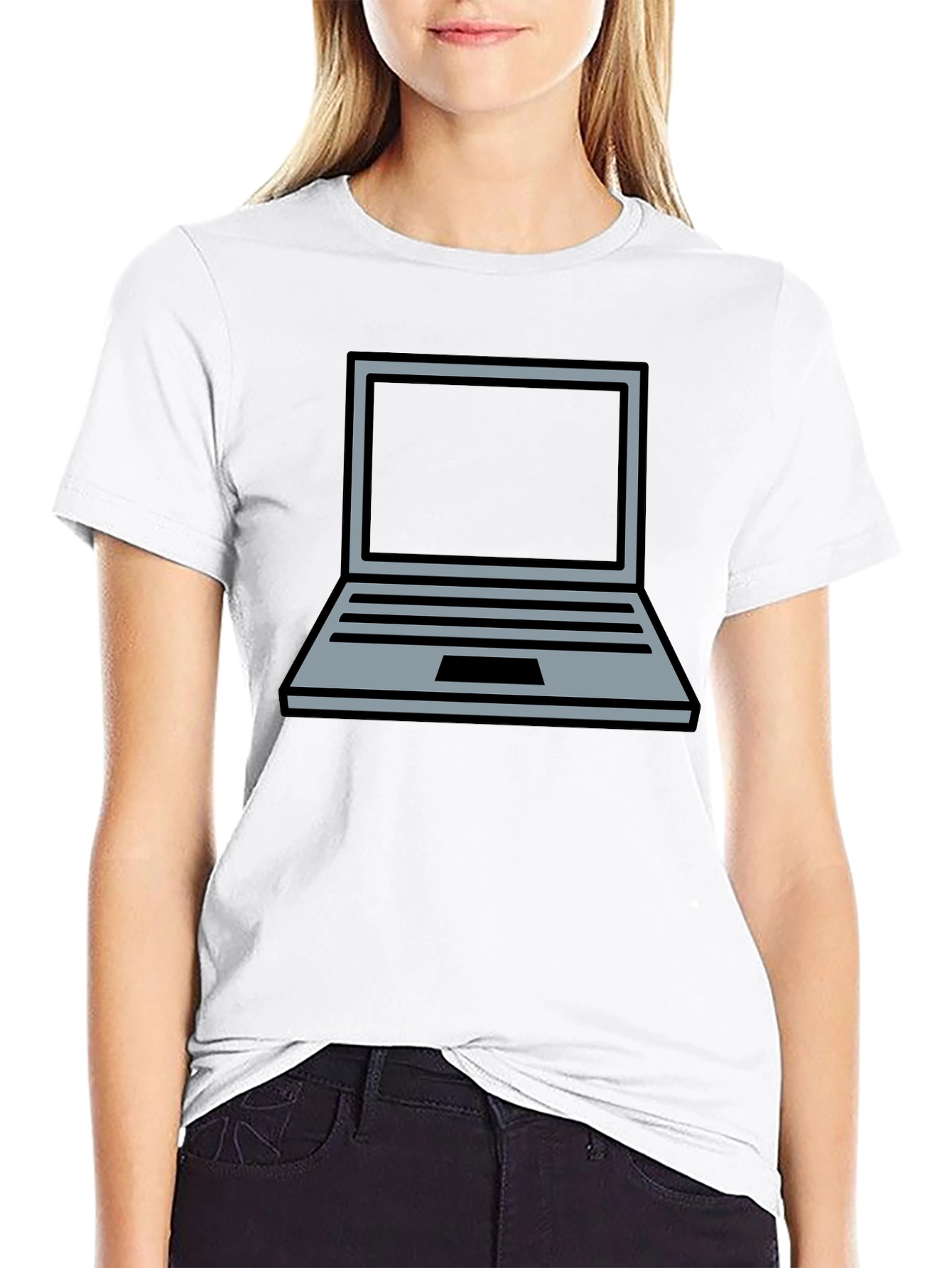 Laptop Graphic Tee - Geek Chic Comfort