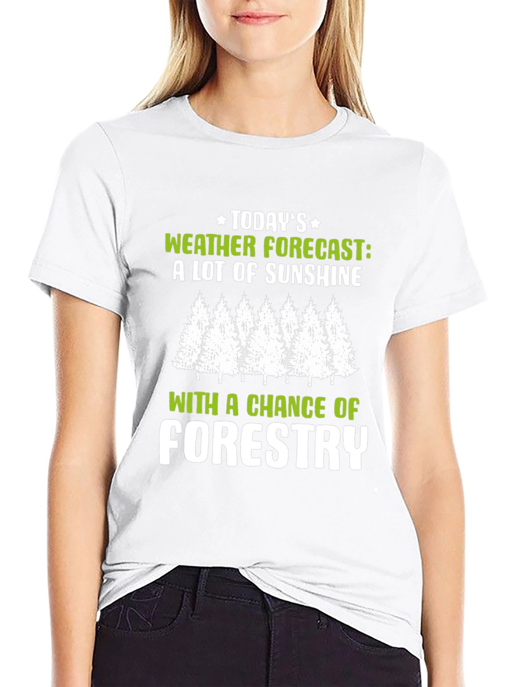 Funny Weather Forecast Forestry T-Shirt