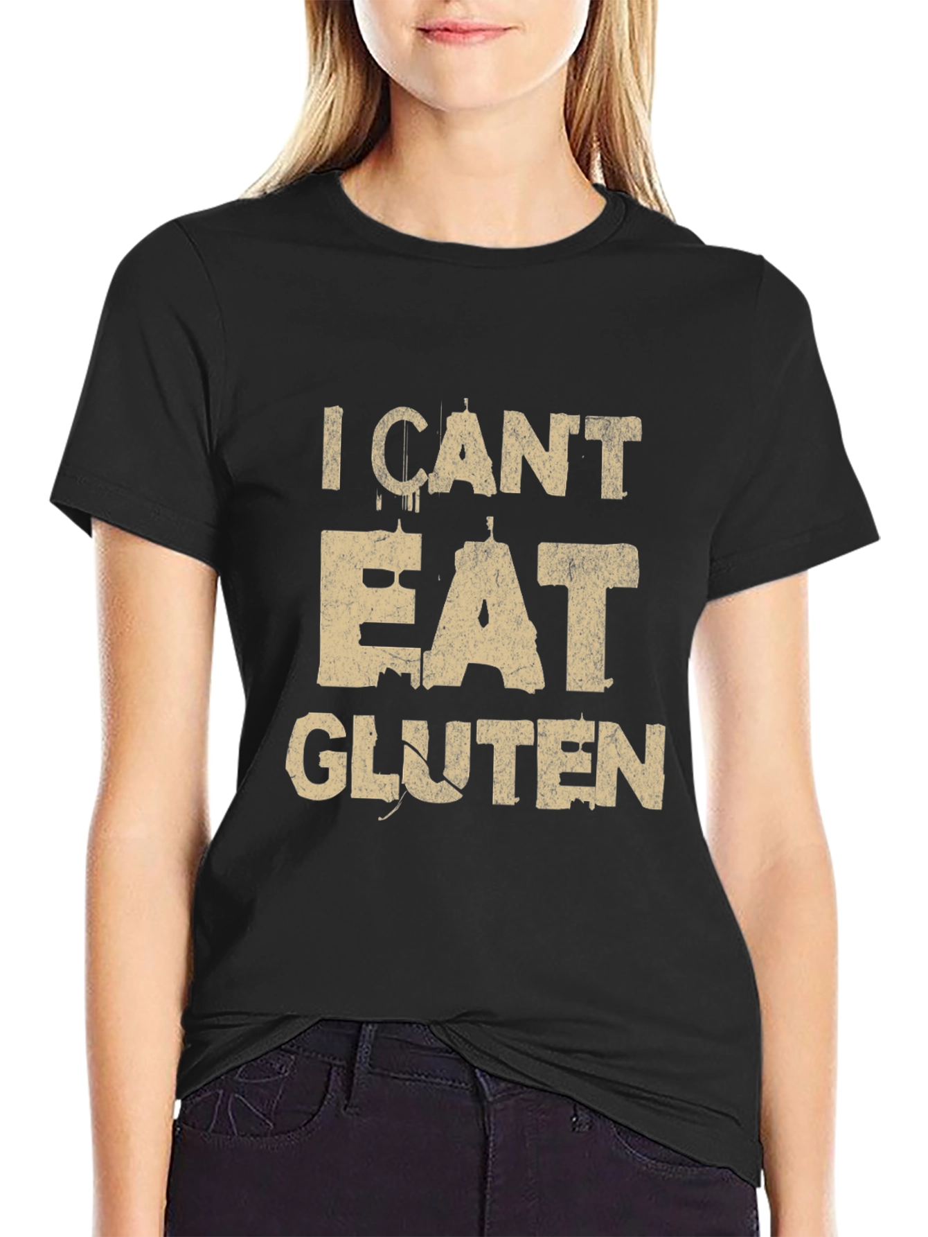 I Cant Eat Gluten T-Shirt - Funny Food Allergy Tee