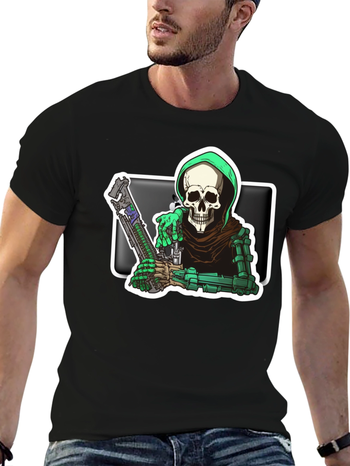 Grim Reaper Graphic Tee - Death Dealer T-Shirt