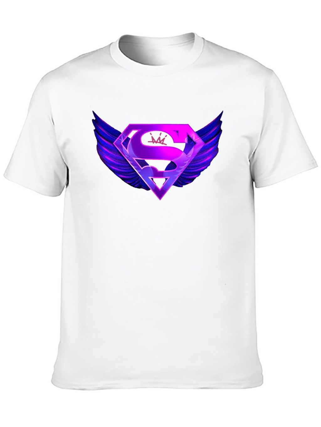 Winged Superhero Logo Graphic T-Shirt