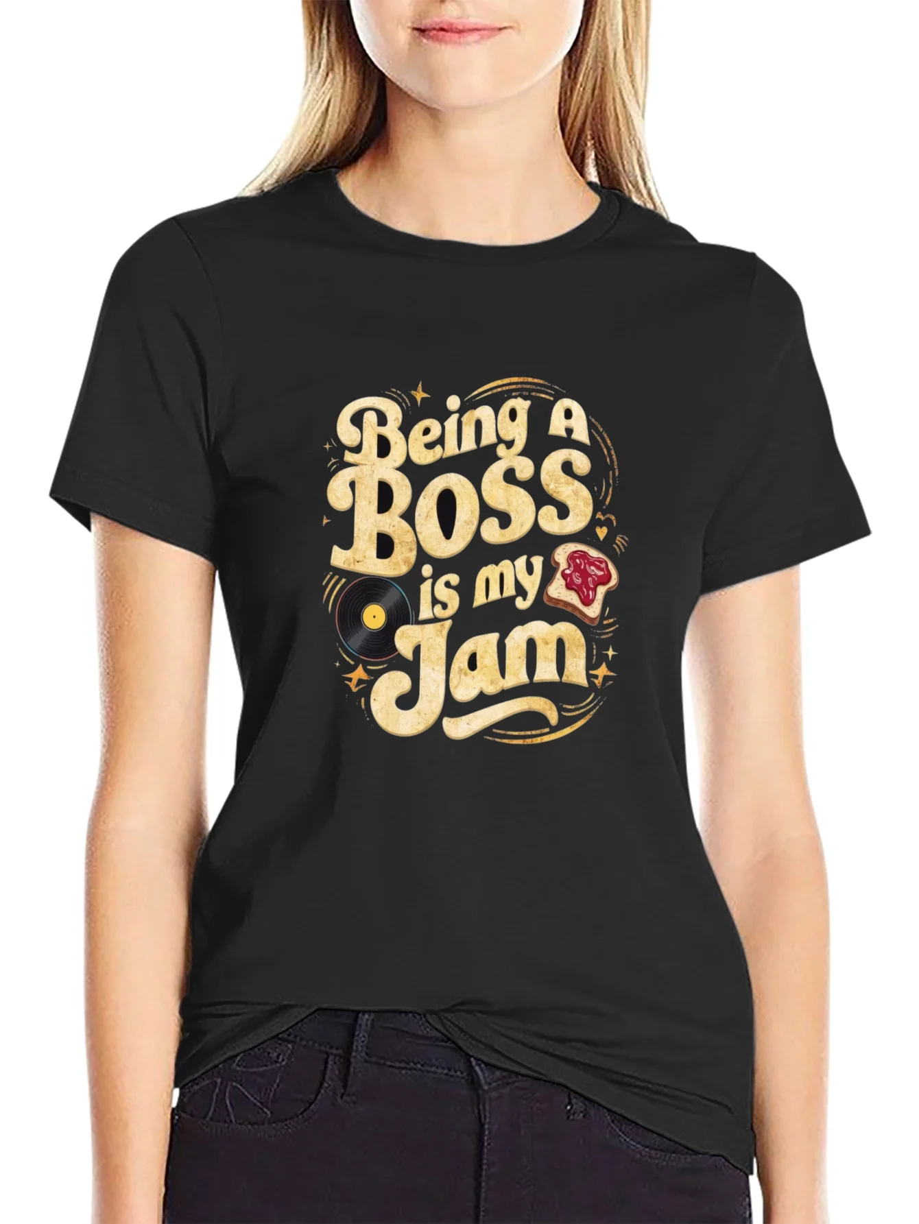 Being A Boss Is My Jam T-Shirt Funny Manager Tee