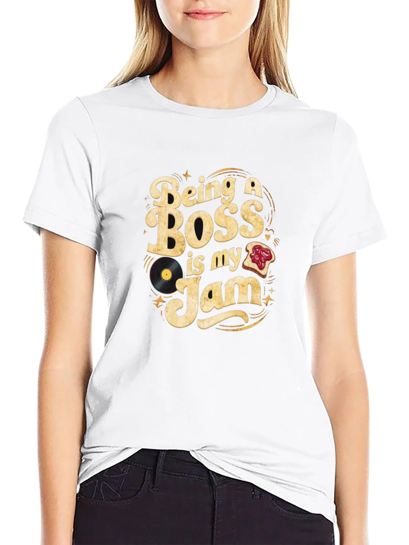 Being A Boss Is My Jam T-Shirt Funny Manager Tee
