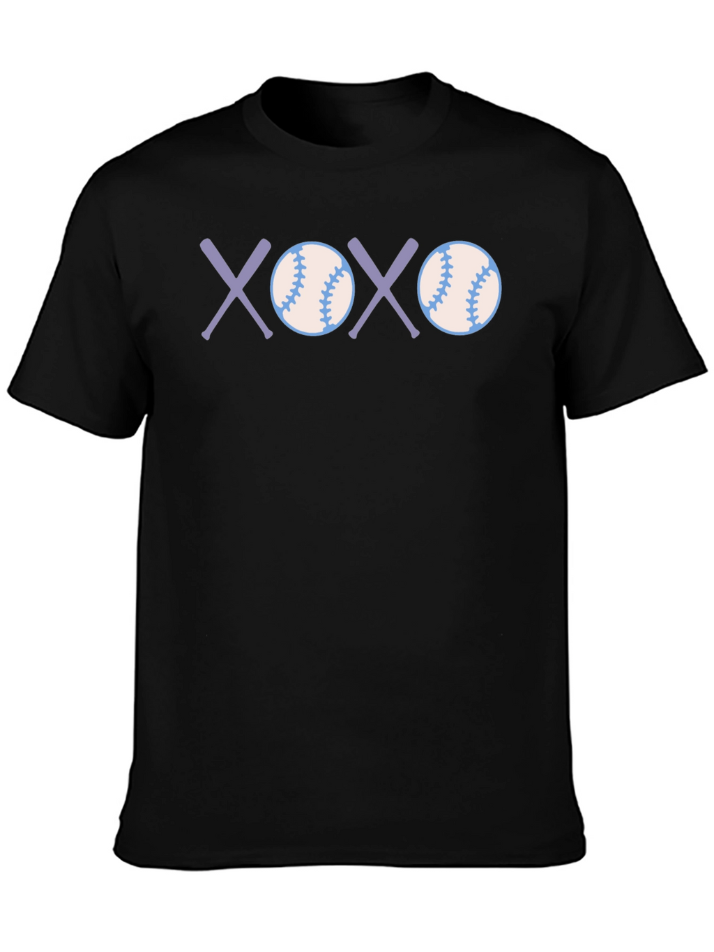 Baseball XOXO Graphic Tee - Soft Cotton Casual T-Shirt