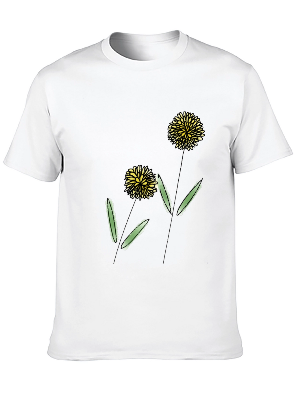 Black Dandelion Graphic Tee