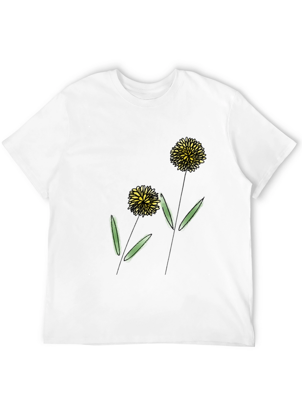 Black Dandelion Graphic Tee