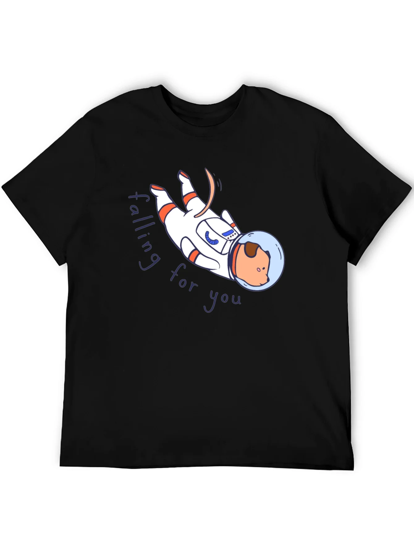 Astronaut Dog Graphic T-Shirt - Falling for You