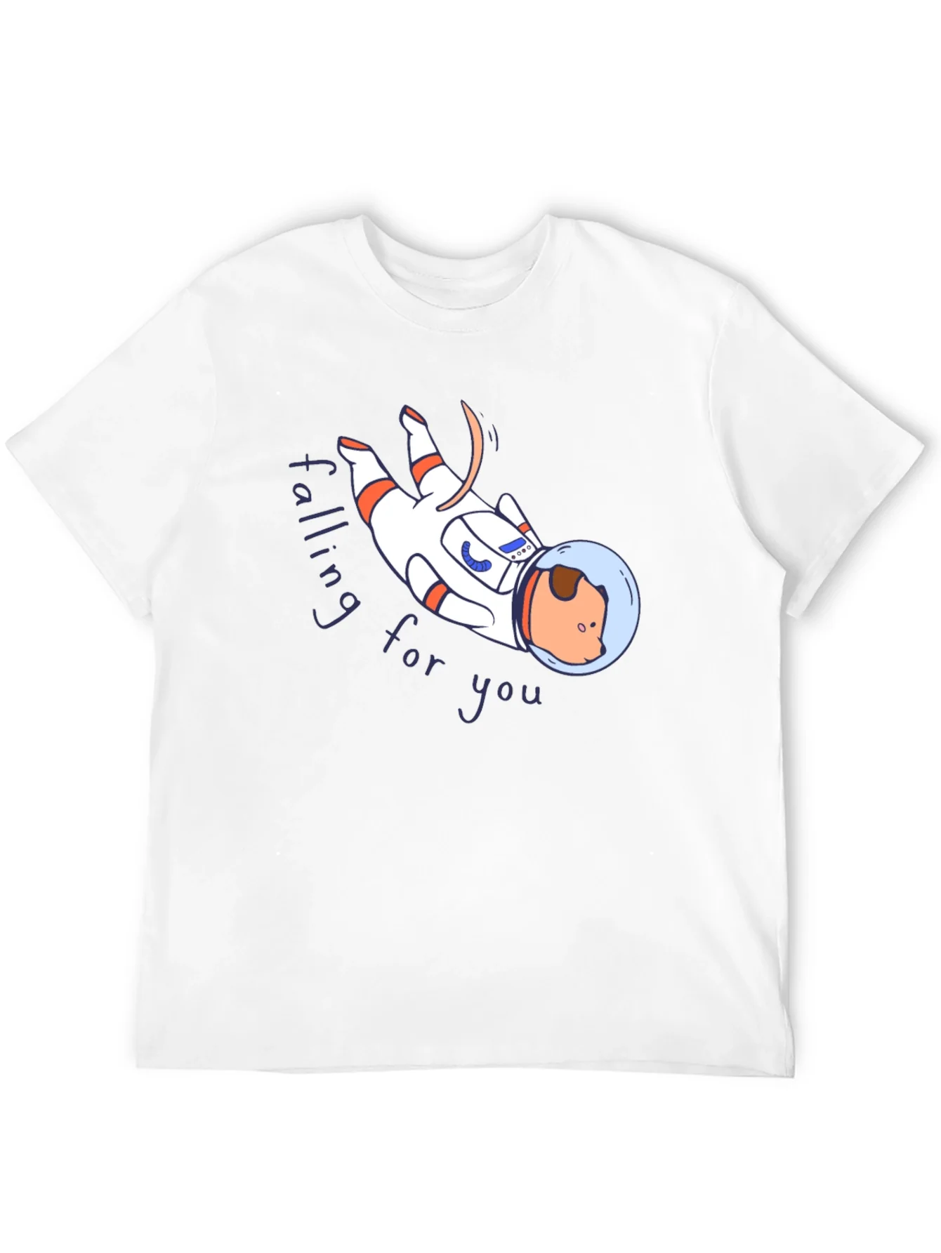 Astronaut Dog Graphic T-Shirt - Falling for You