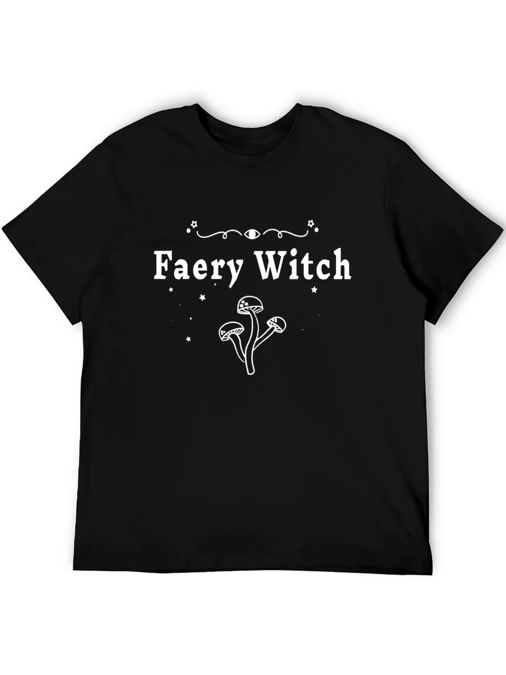 Faery Witch T-Shirt - Mystical Mushroom Design