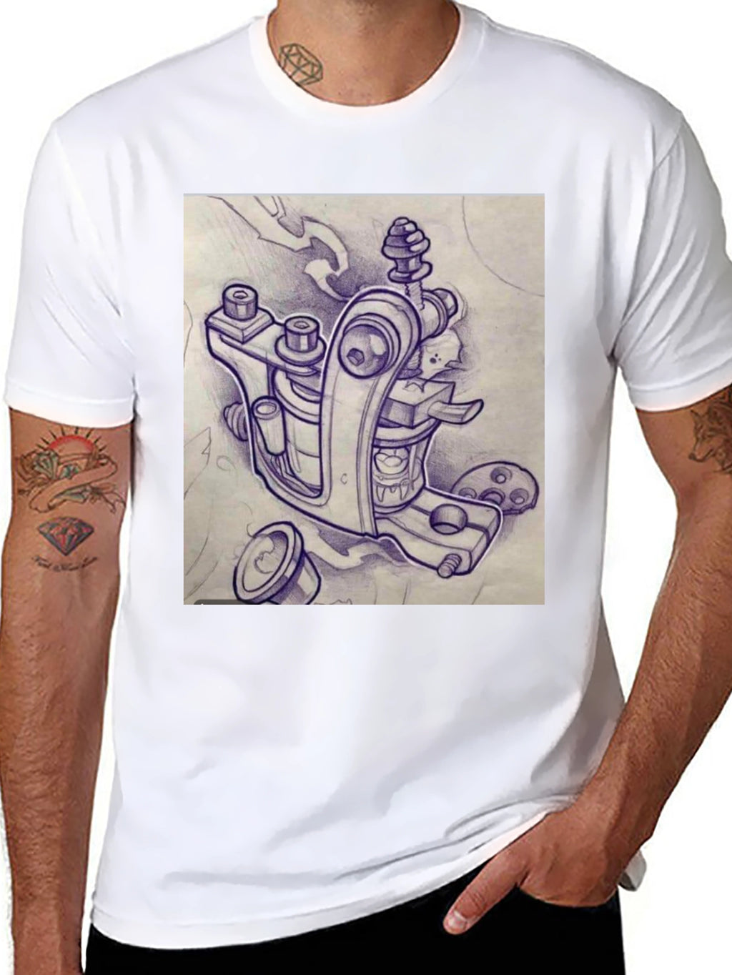 Tattoo Machine Sketch T-Shirt