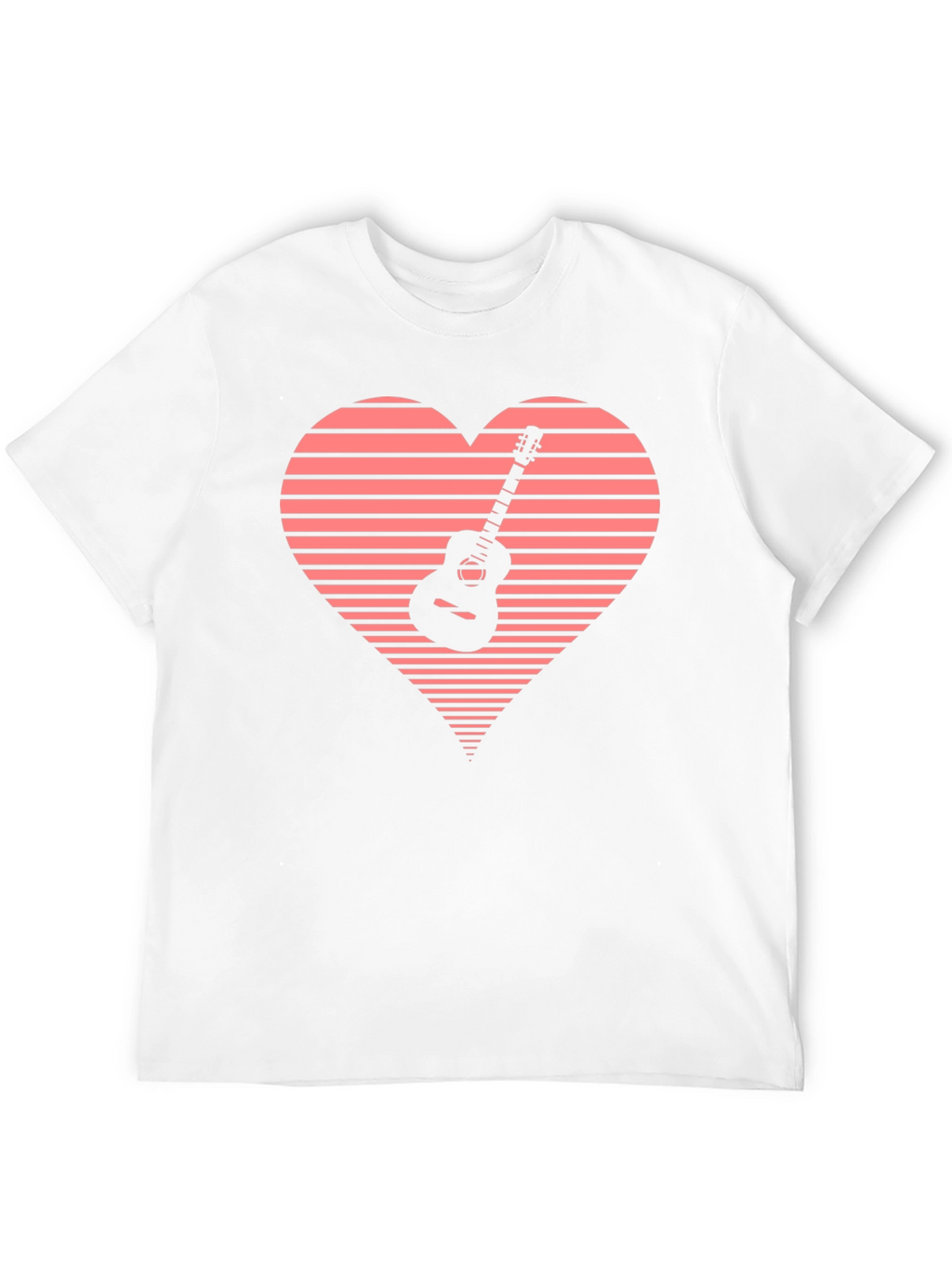 Guitar Heartbeat T-Shirt - Music Lover Tee