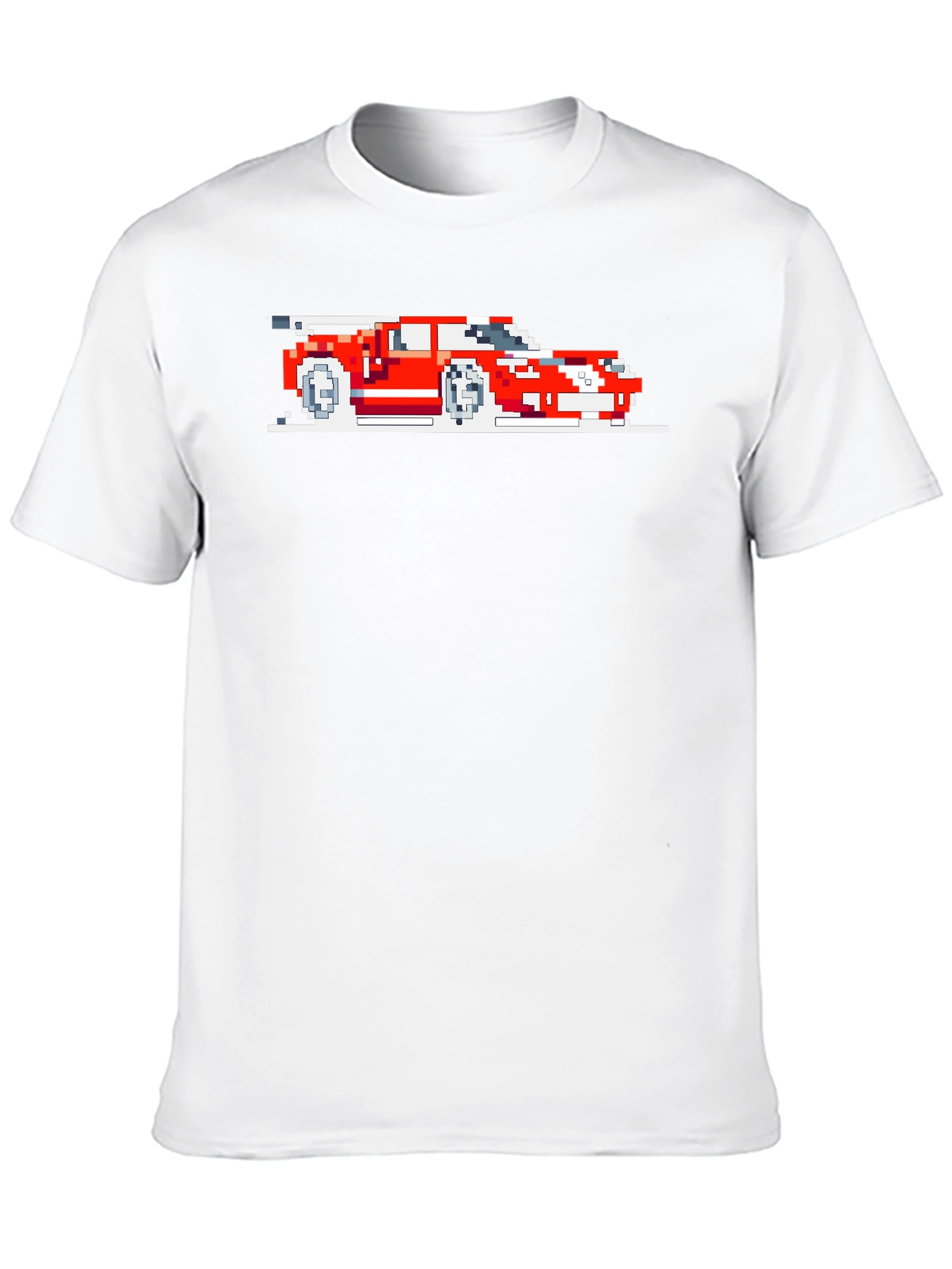 Pixel Art Car Graphic Tee - Retro Style