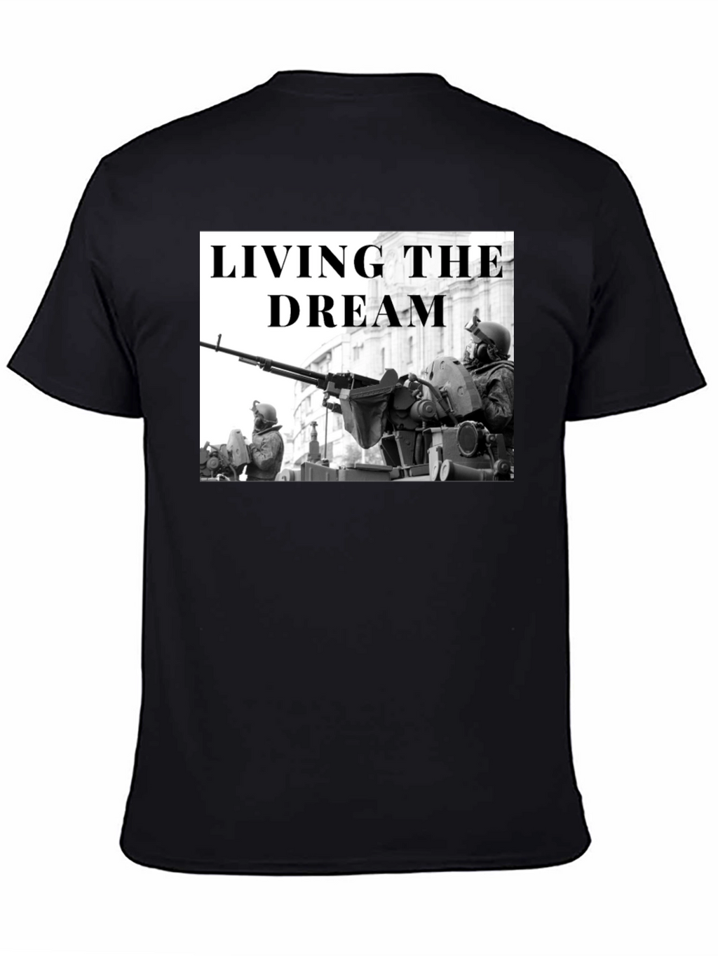 Living the Dream Military Graphic T-Shirt