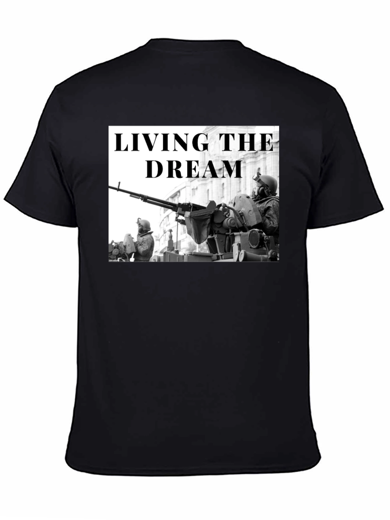 Living the Dream Military Graphic T-Shirt