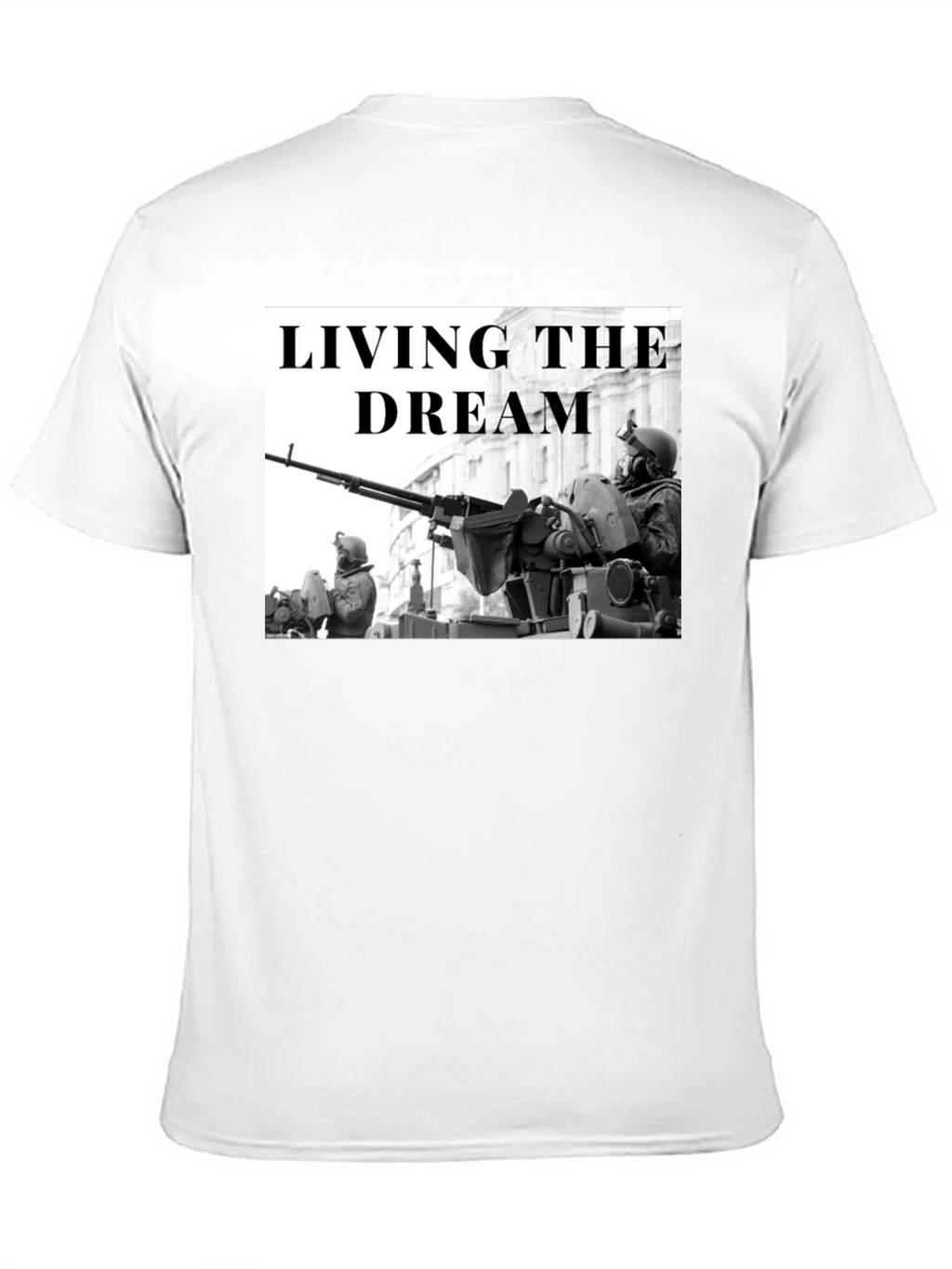 Living the Dream Military Graphic T-Shirt