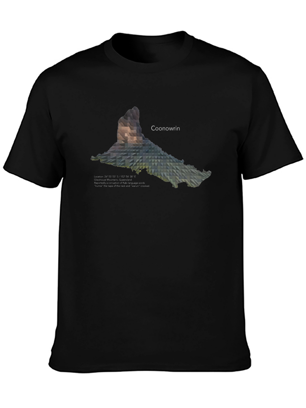 Coonowrin Mountain Geometric T-Shirt