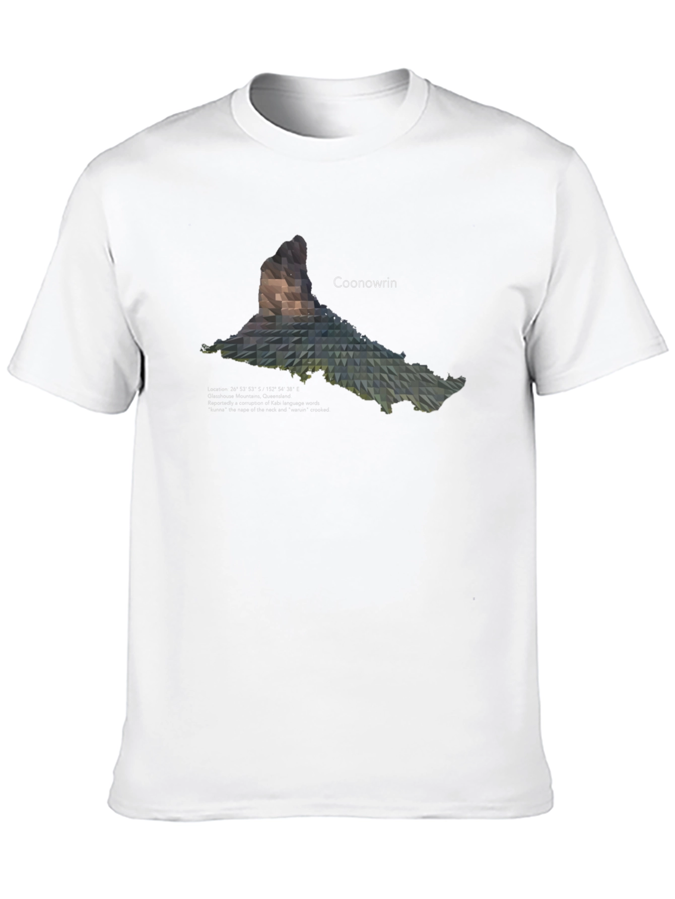Coonowrin Mountain Geometric T-Shirt
