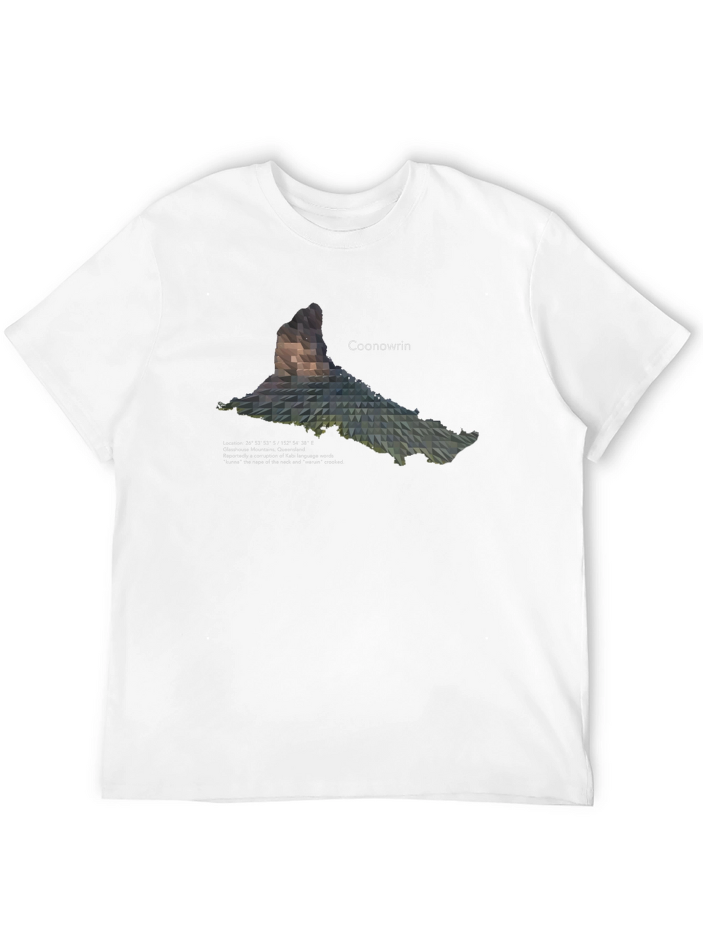 Coonowrin Mountain Geometric T-Shirt