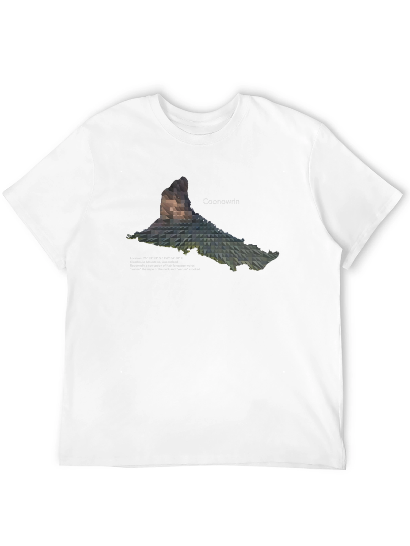Coonowrin Mountain Geometric T-Shirt