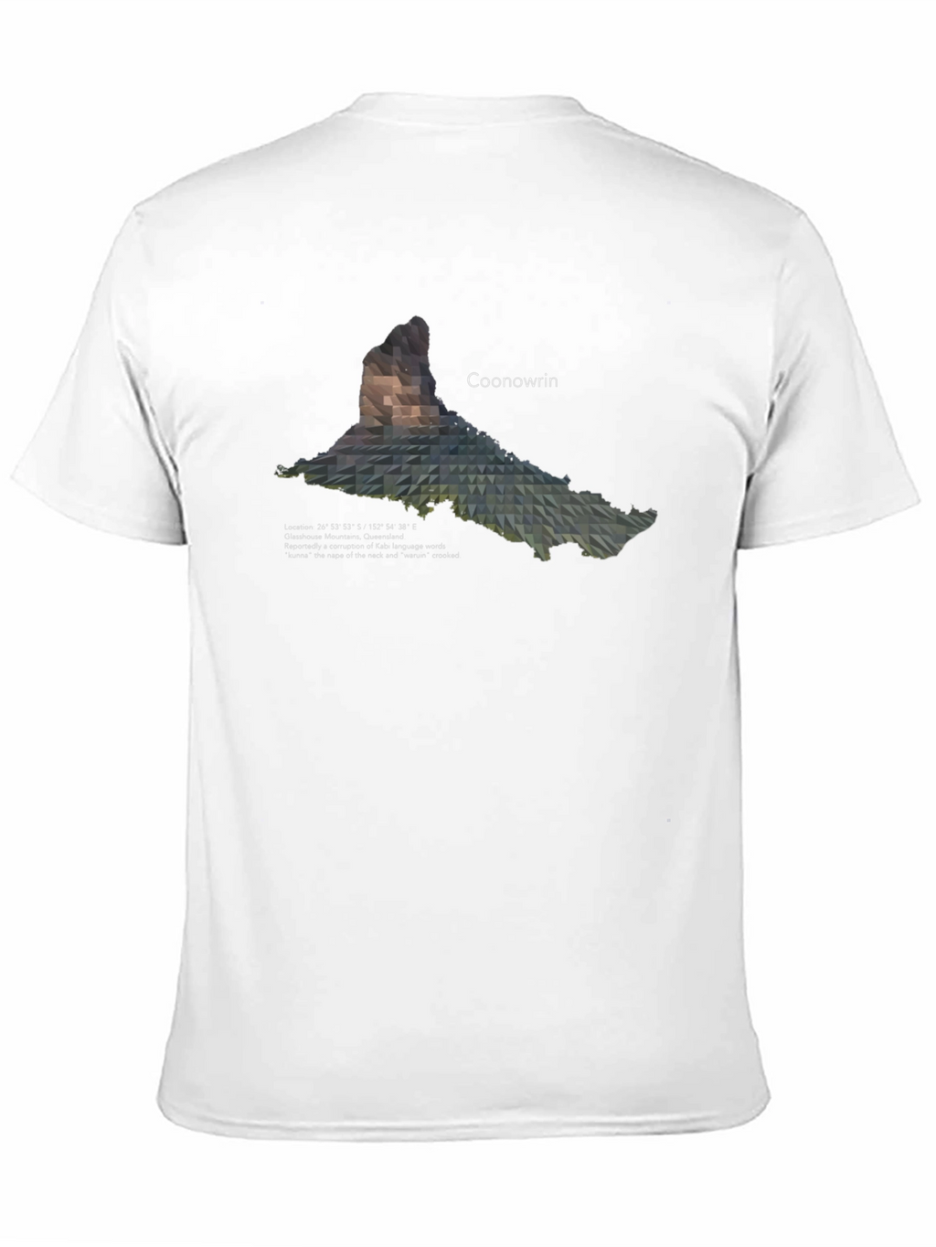 Coonowrin Mountain Geometric T-Shirt