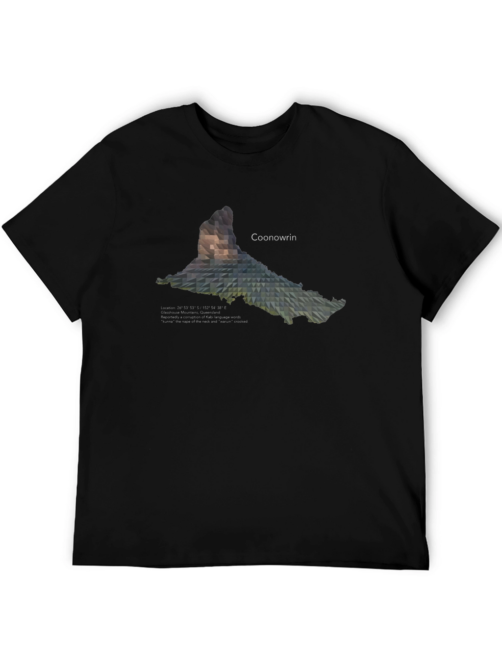 Coonowrin Mountain Geometric T-Shirt