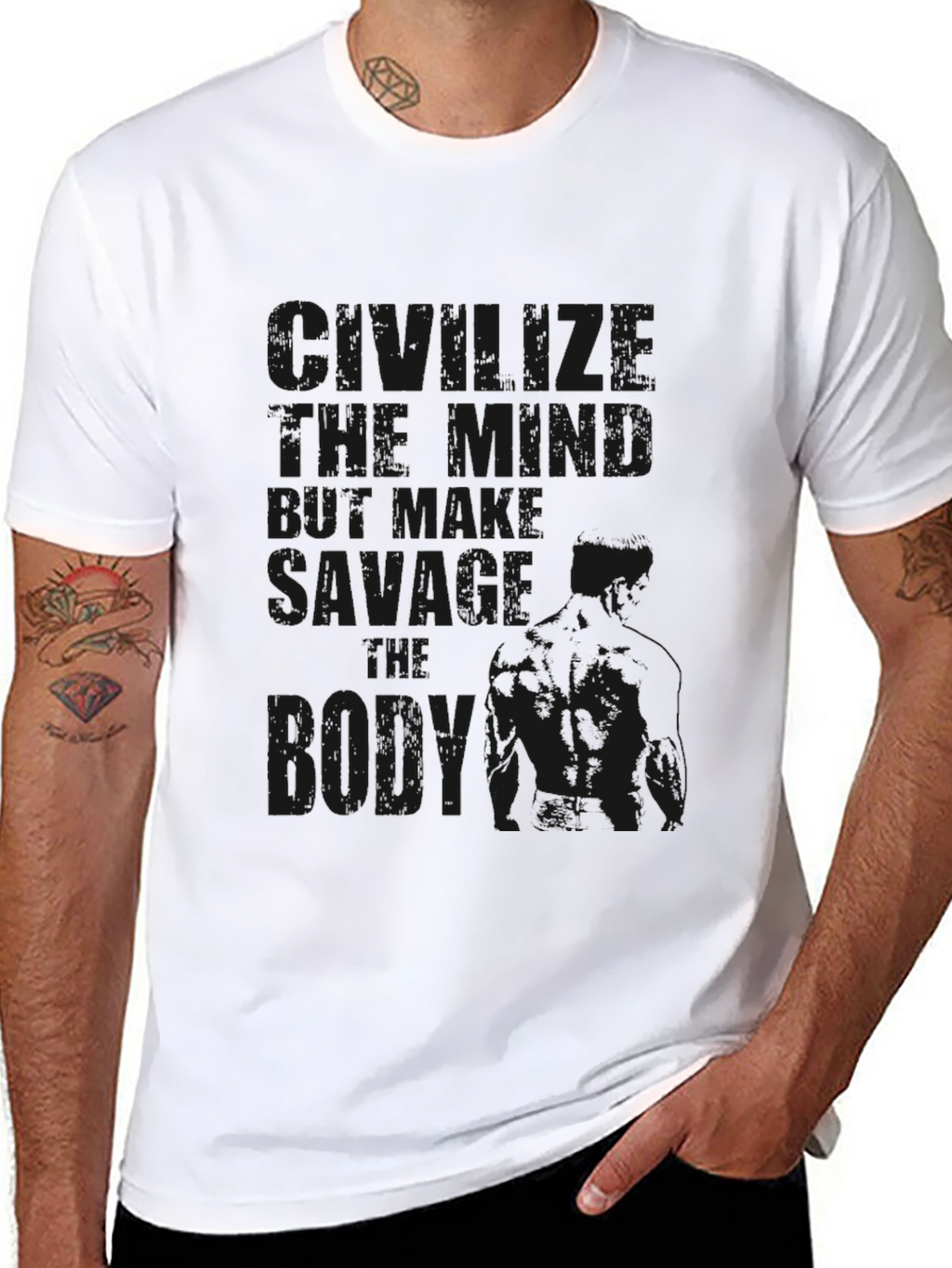 Savage Born T-Shirt - Mens Black Tee