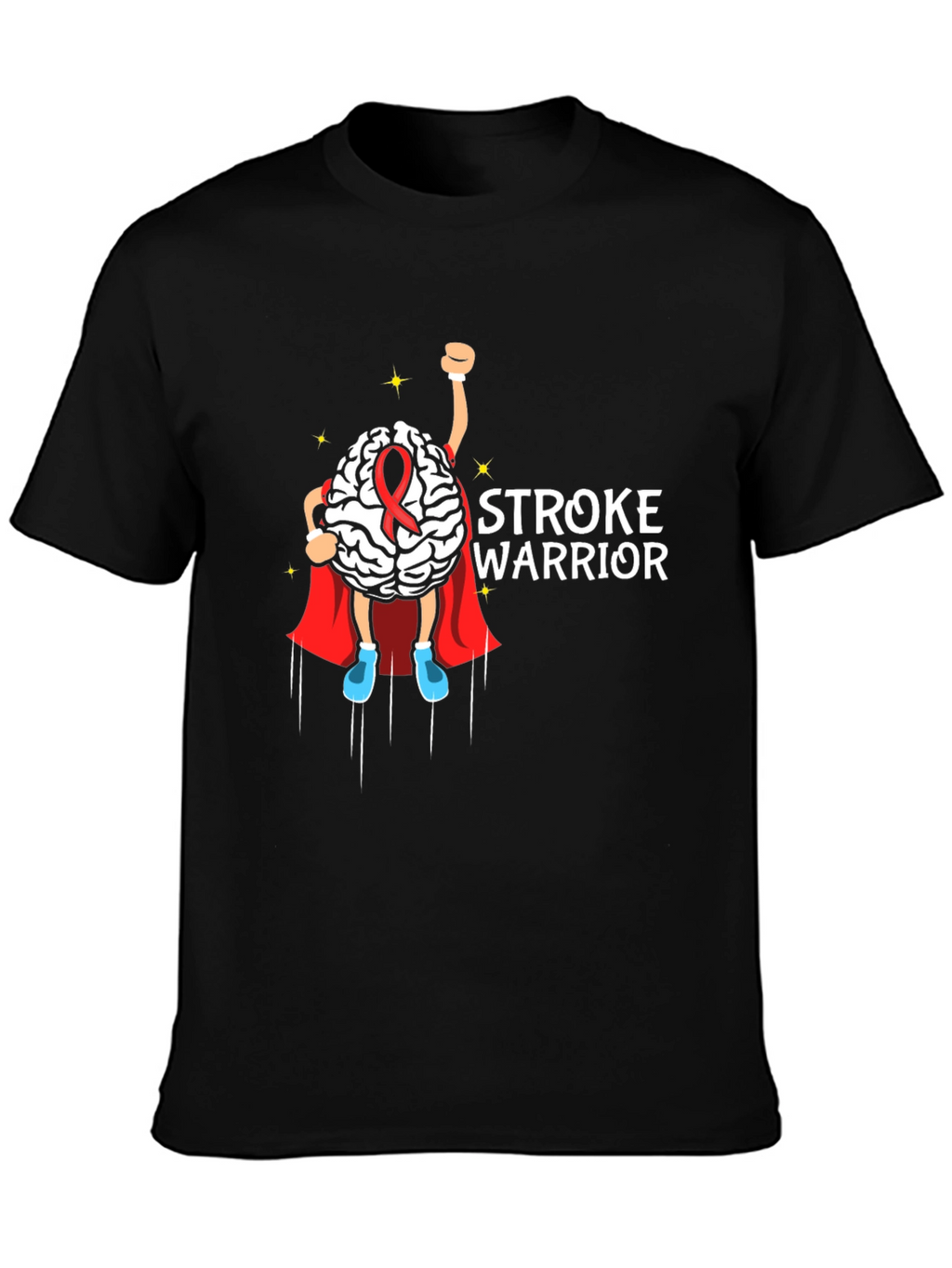 Stroke Warrior Brain Superhero T-Shirt